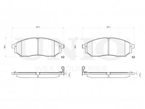 Колодки тормозные диск. передние BRP-20253 UNIO