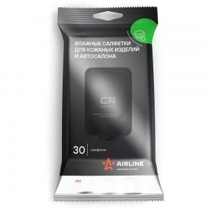 Салфетки влажные для салона "AIRLINE" (30 шт.) ANKS02 AIRLINE