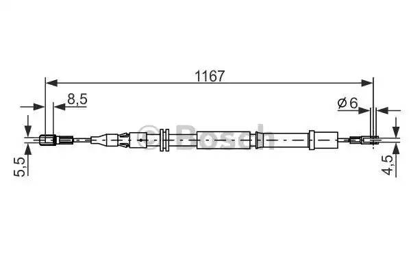 MERCEDES BENZ VITO [638] (1996-2003) L1170/905мм 1 987 477 199 BOSCH