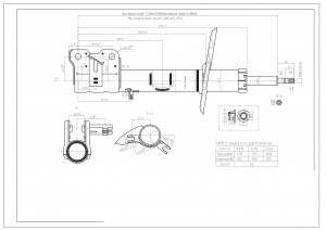 Амортизатор передний правый (NISSAN MURANO 3.5L,CVT 11-) (KYB 339311) DG21328 DG21328 MILES