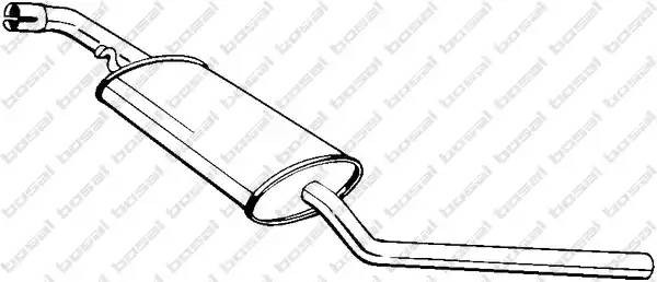 Глушитель VW Transporter (98-04) средняя часть BOSAL 281-475 BOSAL