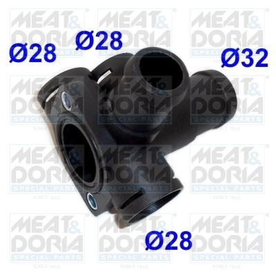 Фланец AUDI 80,100 (90-94) системы охлаждения MEAT&DORIA 93104 MEAT DORIA