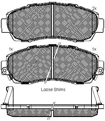 Замена на D5153MH Колодки тормозные дисковые пер. Honda CR-V III 2.0i-VTEC,2.2i- D5153M MK KASHIYAMA