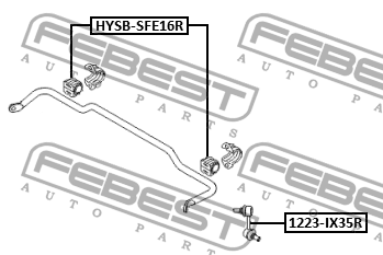Тяга стабилизатора 1223-IX35R 1223-IX35R FEBEST