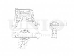 Опора двигателя правая RMP-15078 UNIO