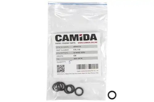 Кольцо уплотнительное воздушного компрессора ВАЛДАЙ, ПАЗ дв. Cummins ISF3.8 4994 175118 CAMIDA