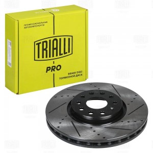 Диск торм. VW Tiguan (16-)/Skoda Kodiaq (16-) перед. d=314 (перф/слот/окраш) (DF DF 2757S TRIALLI
