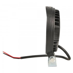 Фара светодиодная круглая, 24 LED рассеянный свет, 24W (112х112х37) 12/24V PLUS  ALED104 AIRLINE