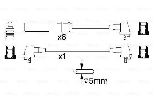 к-кт проводов!\ Toyota 4Runner 3.0 90-95 0 986 356 937 BOSCH