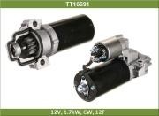 Стартер FORD Transit (11-) 12В z=12 1.7кВт TESLA TECHNICS TT16691 TESLA TECHNICS
