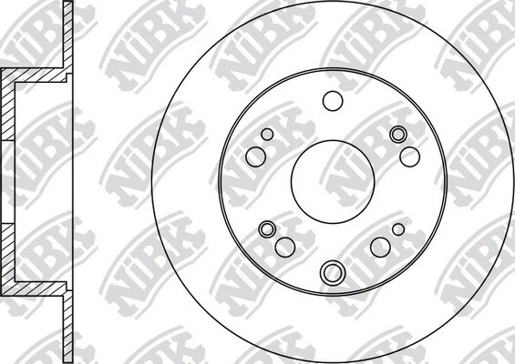 Диск тормозной задний HONDA ACCORD 2.4 08- D305мм RN1407 RN1407 NIBK