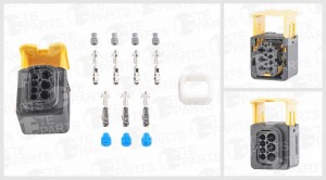 Разъем 7 контактный (комплектация 4+3-pin, 4+3 уплотнение) 7814577 TE PARTS