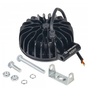 Фара светодиодная "AIRLINE" Pro 115х145х65 мм 30W 12/24V (круглая, четкая свет.  ALED017 AIRLINE