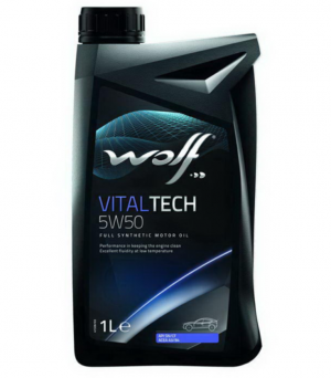 WOLF VITALTECH 5W50 1L СИНТЕТИКА ACEA A3/B4-08 API SN/CF BMW LONGLIFE-01 MB 229. 8314629 WOLF