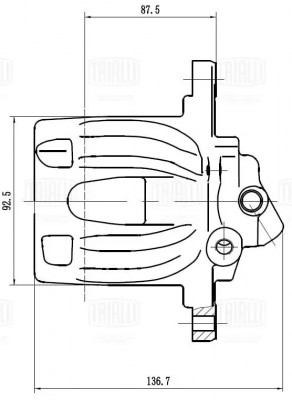 Суппорт торм. Mercedes Viano W639 (03-)/Vito W639 (03-) зад. прав. d=38мм (CF 03 CF 032007 TRIALLI