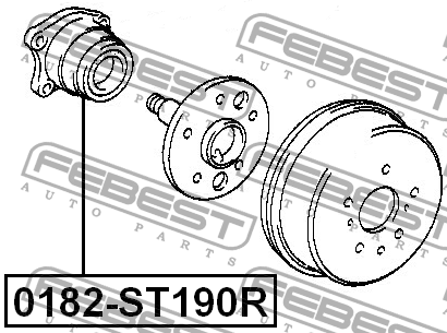 Ступица 0182-ST190R 0182-ST190R FEBEST