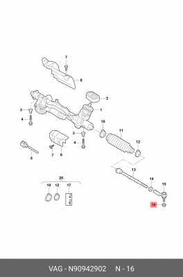 M12X1.5 М12*1,5*контр N 909 429 02 VAG