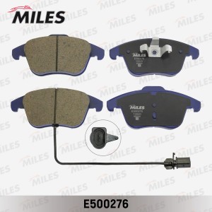 Колодки тормозные передние (с датчиком) (Смесь CERAMIC серия PRO) AUDI A4/A4 ALL E500276 MILES
