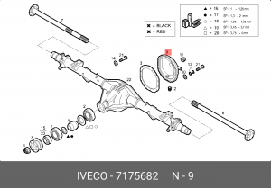 крышка заднего редуктора!\Iveco Daily 7175682 IVECO