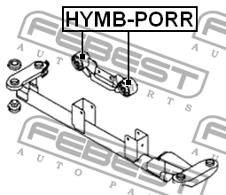 Сайлентблок HYMB-PORR HYMB-PORR FEBEST