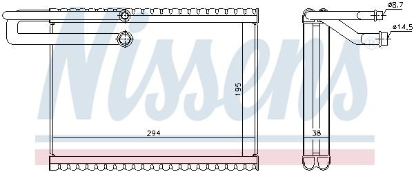 испаритель кондиционера!\VOLVO FM 05>/FH12/16 05> 92323 NISSENS