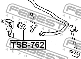 ВТУЛКА СТАБИЛИЗАТОРА TSB-762 FEBEST