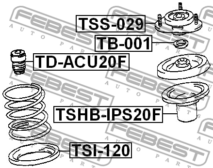 Опора амортизатора TSS-029 TSS-029 FEBEST