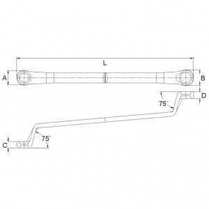Ключ накидной AWTEBS1417 LICOTA TOOLS