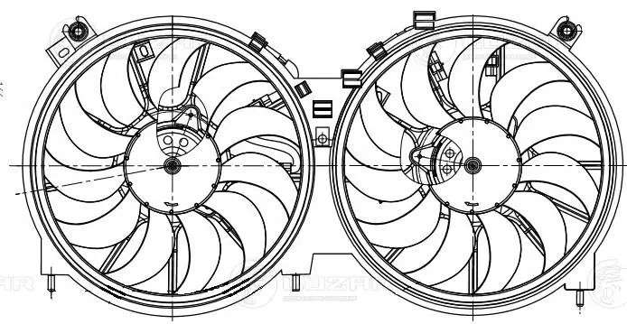 вентилятор системы охлаждения!\ Nissan Teana 08> LFK 14N9 LUZAR