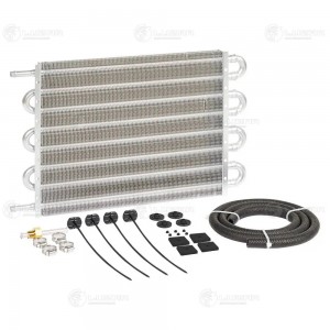 Радиатор масл. доп. АКПП для с двиг. 2.5L-3.5L сердц. 308*254*19 универсальный L LOC 3115 LUZAR