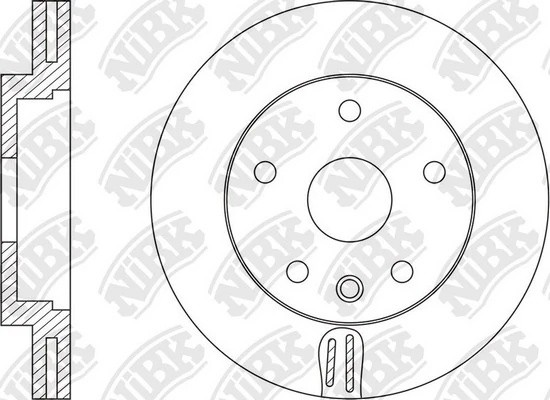 Диск тормозной FORD S-MAX 06-/MONDEO IV -05.07/ VOLVO S60/S80/XC70 06-  RN1589 RN1589 NIBK