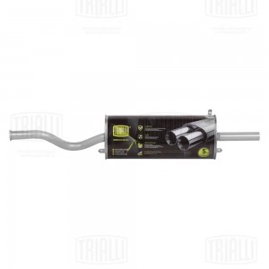 Глушитель ВАЗ-2108-2109 алюминизированный TRIALLI EMM 0106 TRIALLI