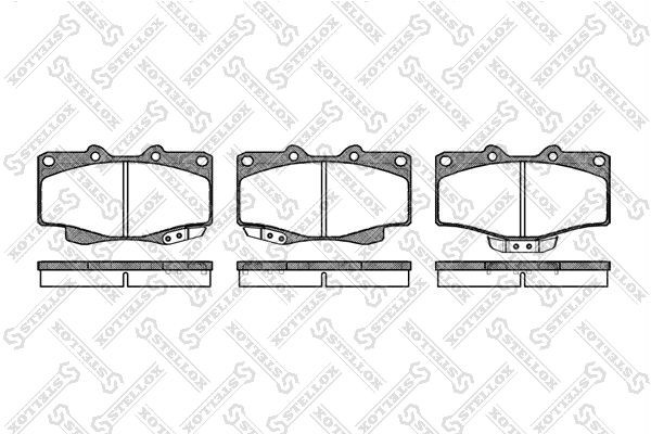 колодки дисковые п.!\Great Wall DEER/SAFE 4x4, Toyota 4Runner 2.7i/3.4i/3.0TD 95 326-014-SX STELLOX