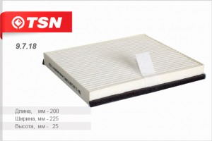 Фильтр салона 9.7.18 TSN