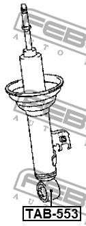 Сайлентблок амортизатора передний TAB-553 TAB-553 FEBEST