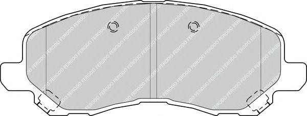 Колодки торм.пер. FDB4388 FERODO