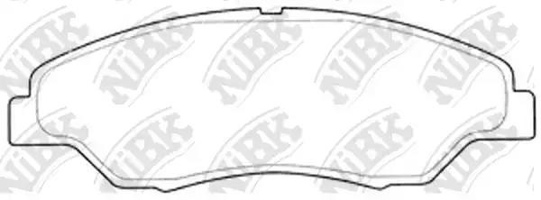Колодки тормозные KIA Sportage (-03) передние (4шт.) NIBK PN0634 NIBK