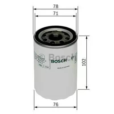 Фильтр масляный CITROEN (85-92) FIAT Ducato (82-90) BOSCH 0 451 103 109 BOSCH