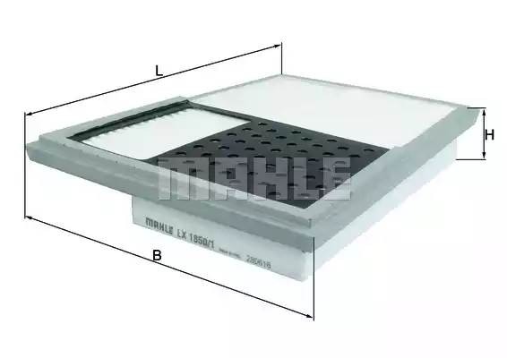 MERCEDES BENZ W463-G/ W164-ML/ W211-E ЛЕВЫЙ LX1850/1 MAHLE KNECHT