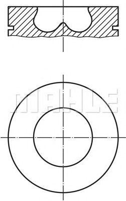 Поршень двигателя 013 PI 00107 002 MAHLE KNECHT