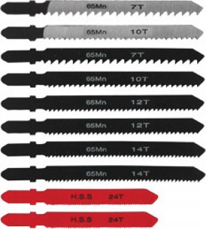 Пилка для лобзика набор 10шт. универсальные FIT 41145 FIT