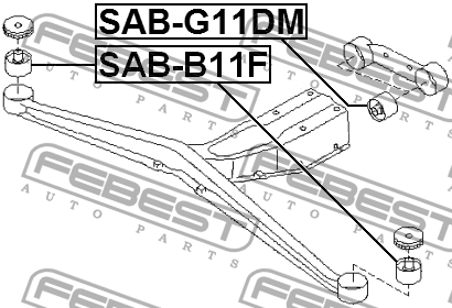 Опора дифференциала SAB-B11F SAB-B11F FEBEST