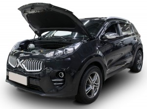 Амортизатор KIA Sportage (16-) капота (пружина газовая) комплект 2шт. АВТОУПОР UKISPO021 AVTOUPOR