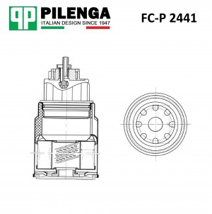 Фильтр топливный, с колбой MAN/DAF FC-P2441 FCP2441 PILENGA