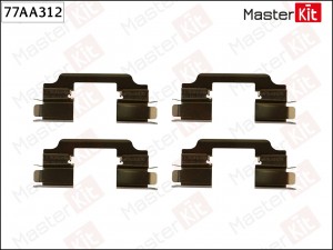 Комплект установочный тормозных колодок Honda CIVIC VIII седан (FD, FA) 2005 - 7 77AA312 MASTER KIT