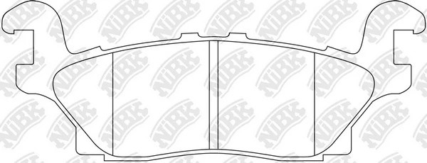 Колодки тормозные HUMMER H3 (05-10) задние (4шт.) NIBK PN0499 NIBK