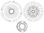 Сцепление в сборе Scania G 400/P 400/R 400 (03-) (K432-48) (с мех. муфт) (FR 820 FR820 TRIALLI