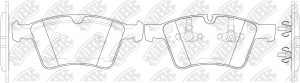 Колодки тормозные MERCEDES ML (W164) (05-11) передние (4шт.) NIBK PN0464 NIBK