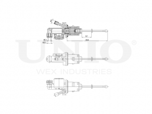 Цилиндр сцепления главный BRC-10015 UNIO