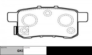 Колодки тормозные HONDA Accord 2006 ~ 2015 ACURA TSX 2010 ~ BYD F6 2008 ~ 2014 з GK0341 CTR